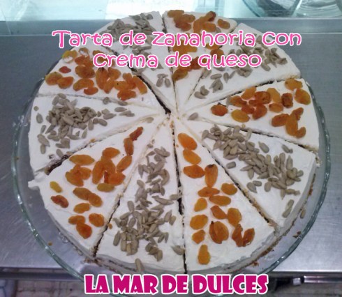 Tarta de zanahoria con crema de queso