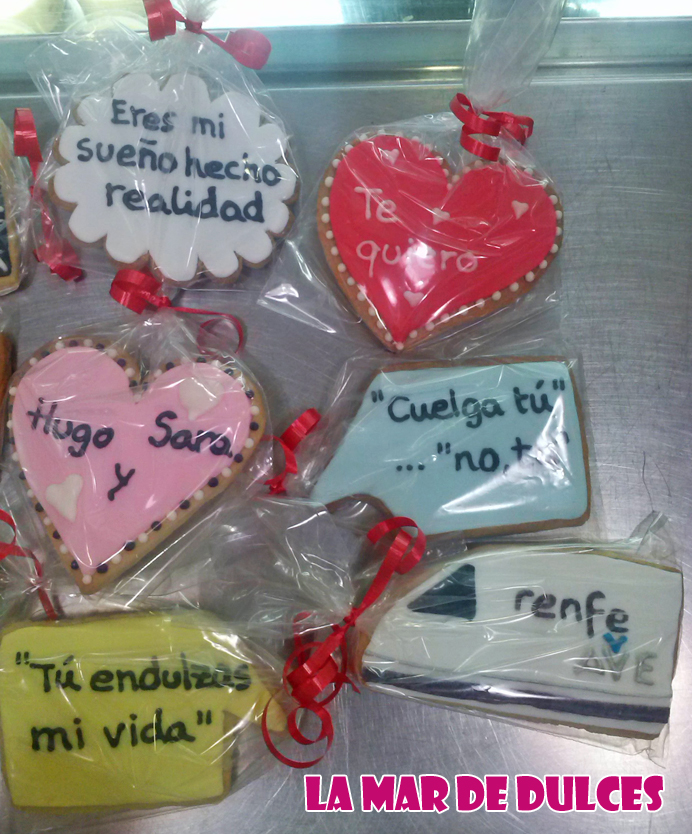 Galletas de bocadillos con mensajes