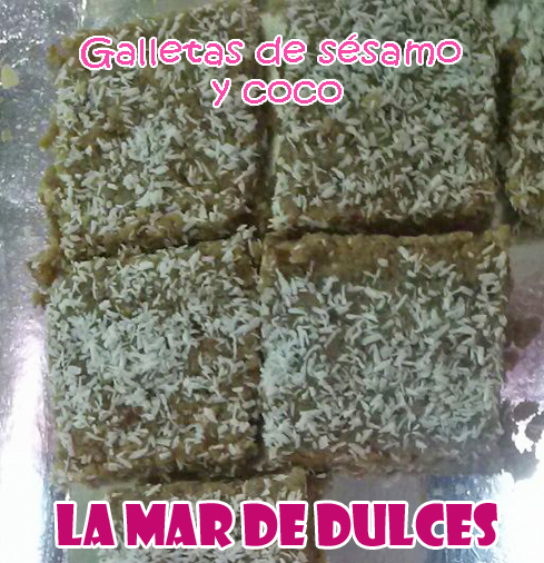 Galletas de sésamo y coco