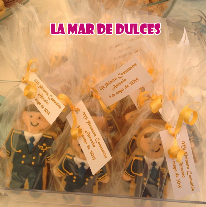 Galletas decoradas de almirante para Comunión Sevilla