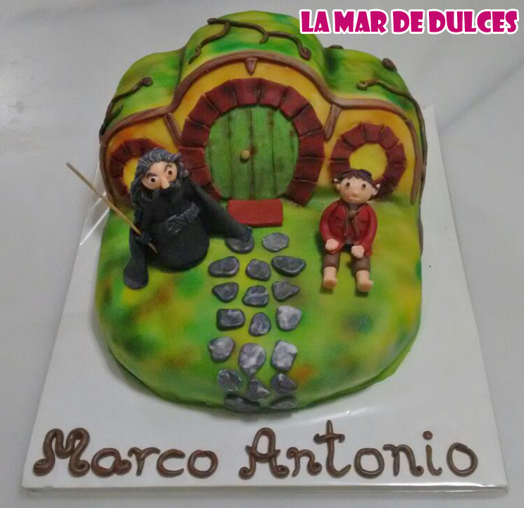 Tarta fondant de El Hobbit Sevilla