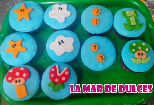 Cupcakes de Mario Bros para Comunión Sevilla