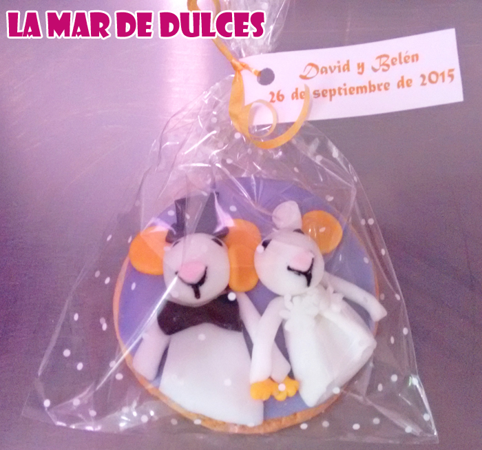 Galletas decoradas de ratones para boda Sevilla