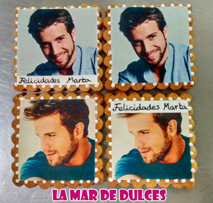 Galletas decoradas de Pablo Alborán Sevilla