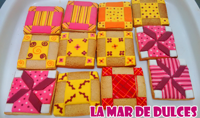 Galletas decoradas de patchwork Sevilla