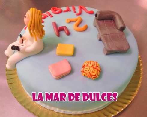 Tarta fondant de psicóloga Sevilla